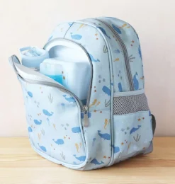 A Little Lovely Company Ocean | Backpacks-Backpack: Ocean