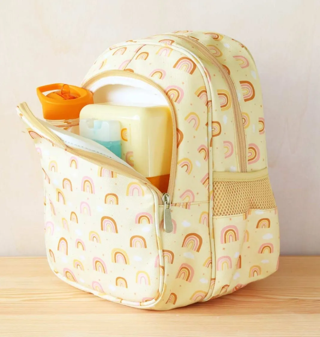 A Little Lovely Company Rainbows | Backpacks-Backpack: Rainbows