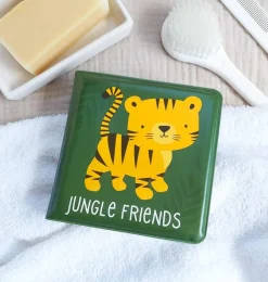A Little Lovely Company Bath Toys-Bath book: Jungle friends