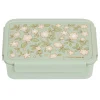 A Little Lovely Company Blossoms | Lunch & Snack Boxes-Bento lunch box: Blossoms - sage