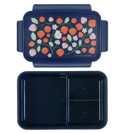 A Little Lovely Company Strawberries | Lunch & Snack Boxes-Bento lunch box: Strawberries