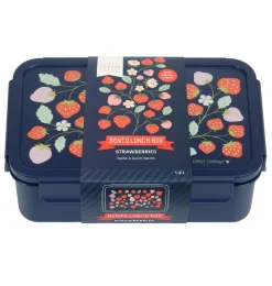 A Little Lovely Company Strawberries | Lunch & Snack Boxes-Bento lunch box: Strawberries