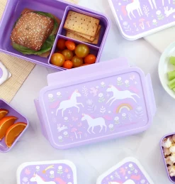 A Little Lovely Company Unicorn | Unicorn Dreams-Bento lunch box: Unicorn Dreams