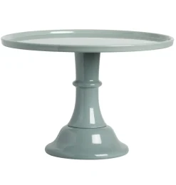 A Little Lovely Company Cake Stands-Cake stand: Large - sage green