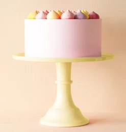 A Little Lovely Company Cake Stands-Cake stand: Large - yellow