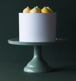 A Little Lovely Company Cake Stands-Cake stand: Small  - sage green