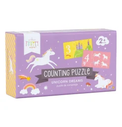 A Little Lovely Company Unicorn | Unicorn Dreams-Counting puzzle: Unicorn Dreams