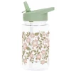 A Little Lovely Company Blossoms | Drink Bottles-Drink bottle: Blossoms - sage