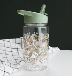 A Little Lovely Company Blossoms | Drink Bottles-Drink bottle: Blossoms - sage