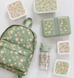 A Little Lovely Company Blossoms | Drink Bottles-Drink bottle: Blossoms - sage