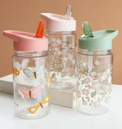 A Little Lovely Company Blossoms | Drink Bottles-Drink bottle: Blossoms - sage