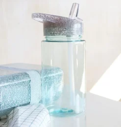 A Little Lovely Company Glitter | Drink Bottles-Drink bottle: Glitter - silver