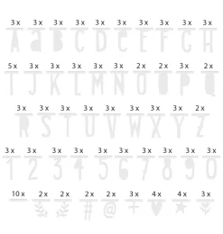 A Little Lovely Company Wall Decoration-Letter banner: Silver
