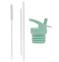 A Little Lovely Company Joy | Drink Bottles-Lid, straw & brush set: Joy