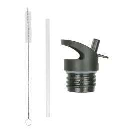 A Little Lovely Company Savanna | Drink Bottles-Lid, straw & brush set: Savanna
