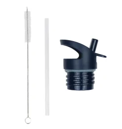 A Little Lovely Company Space | Drink Bottles-Lid, straw & brush set: Space