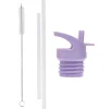 A Little Lovely Company Unicorn | Unicorn Dreams-Lid, straw & brush set: Unicorn Dreams