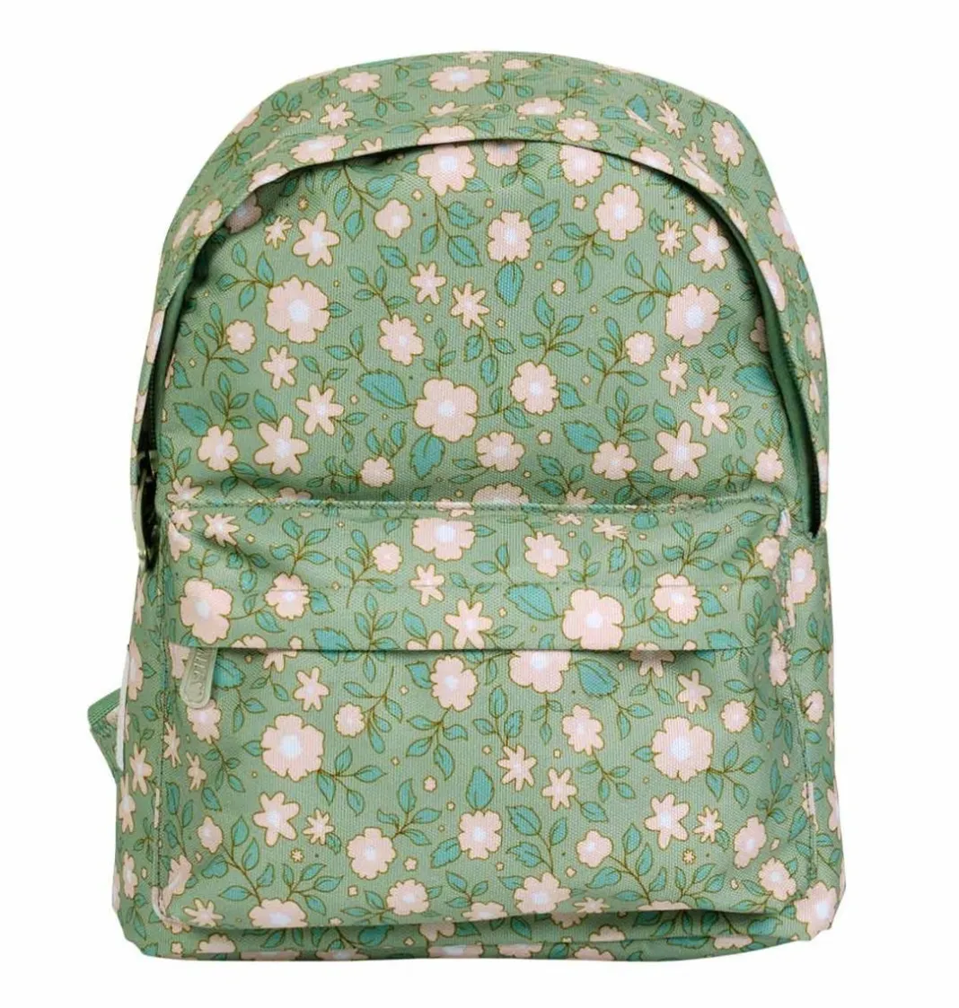 A Little Lovely Company Blossoms | Little Backpacks-Little backpack: Blossoms - sage