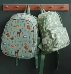A Little Lovely Company Blossoms | Little Backpacks-Little backpack: Blossoms - sage