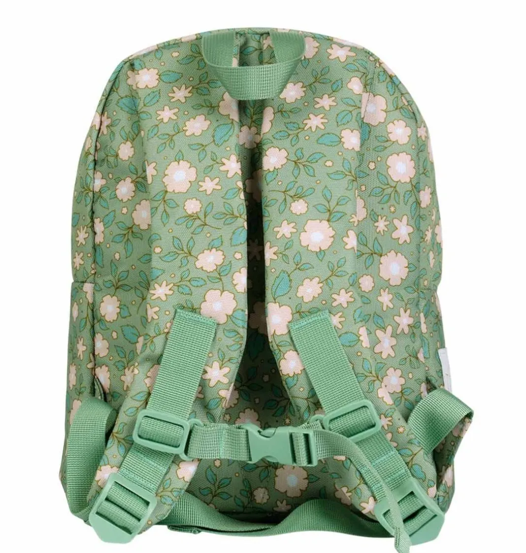 A Little Lovely Company Blossoms | Little Backpacks-Little backpack: Blossoms - sage