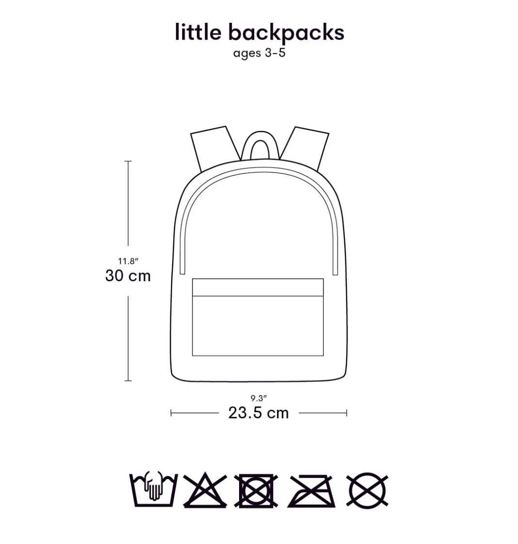 A Little Lovely Company Blossoms | Little Backpacks-Little backpack: Blossoms - sage