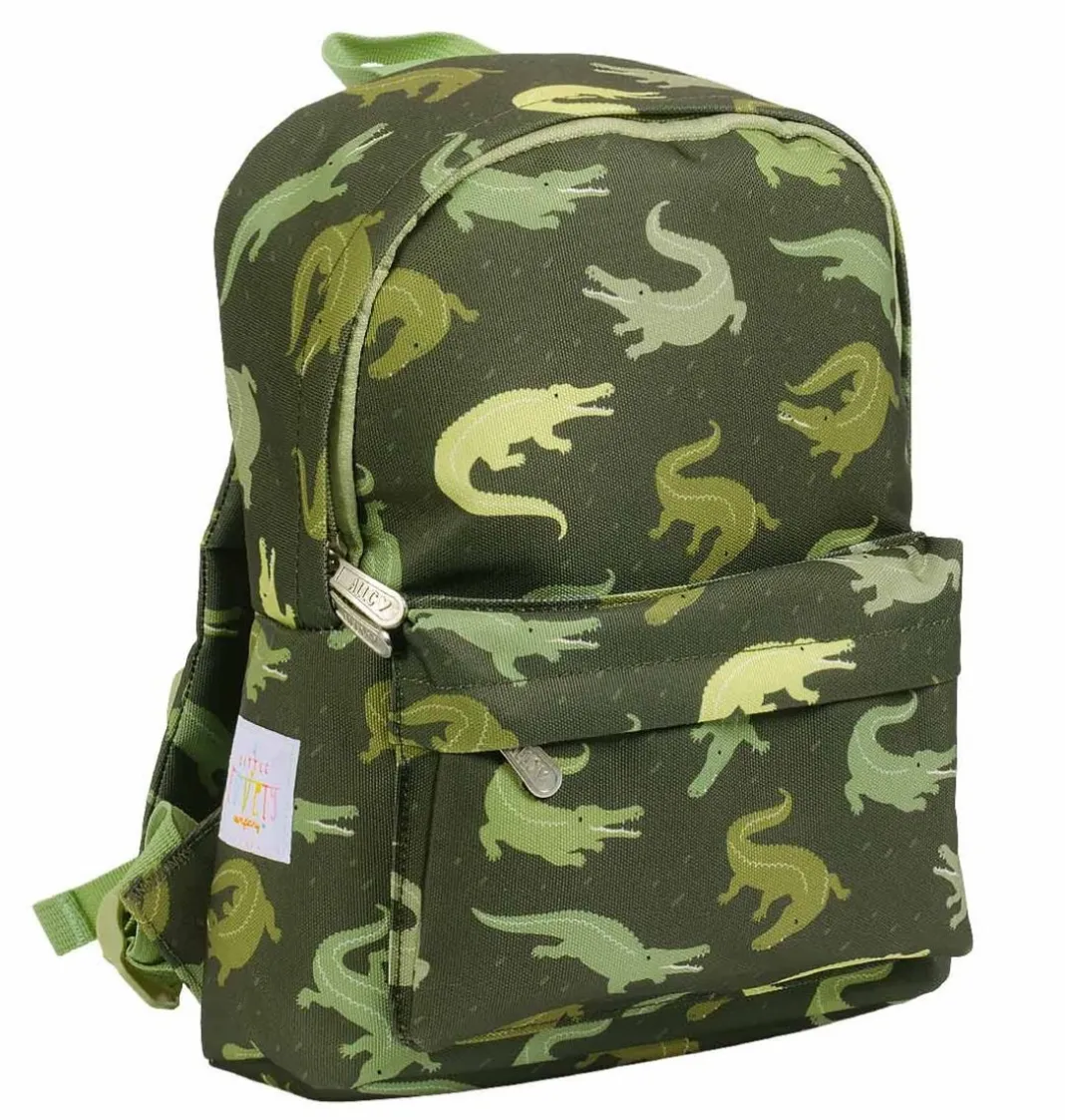 A Little Lovely Company Crocodiles | Little Backpacks-Little backpack: Crocodiles