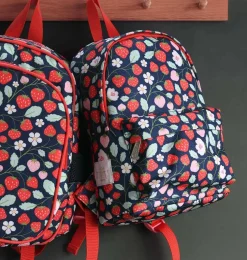 A Little Lovely Company Strawberries | Little Backpacks-Little backpack: Strawberries