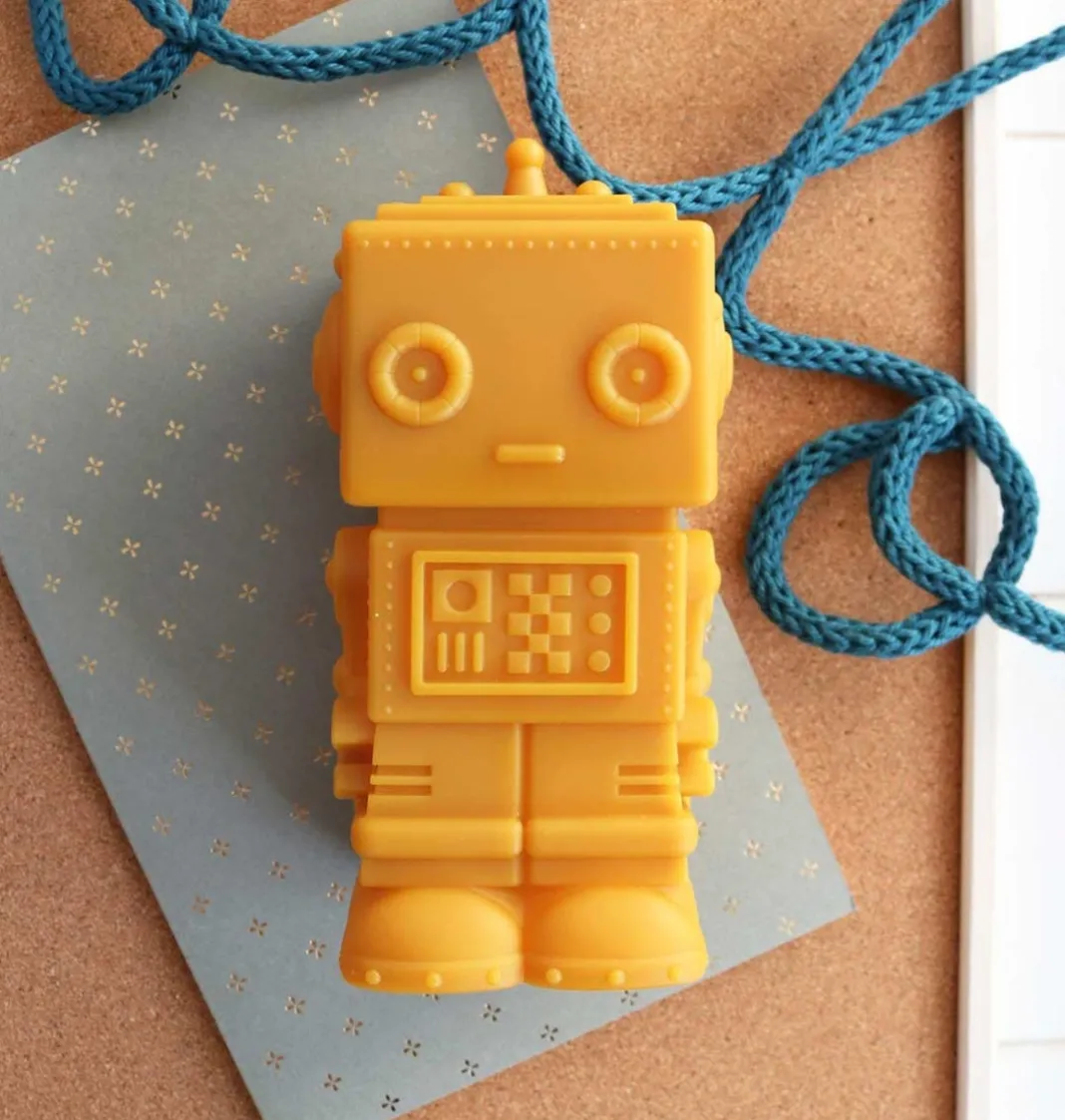 Kids A Little Lovely Company Space | Little Lights-Little light: Robot - aztec gold