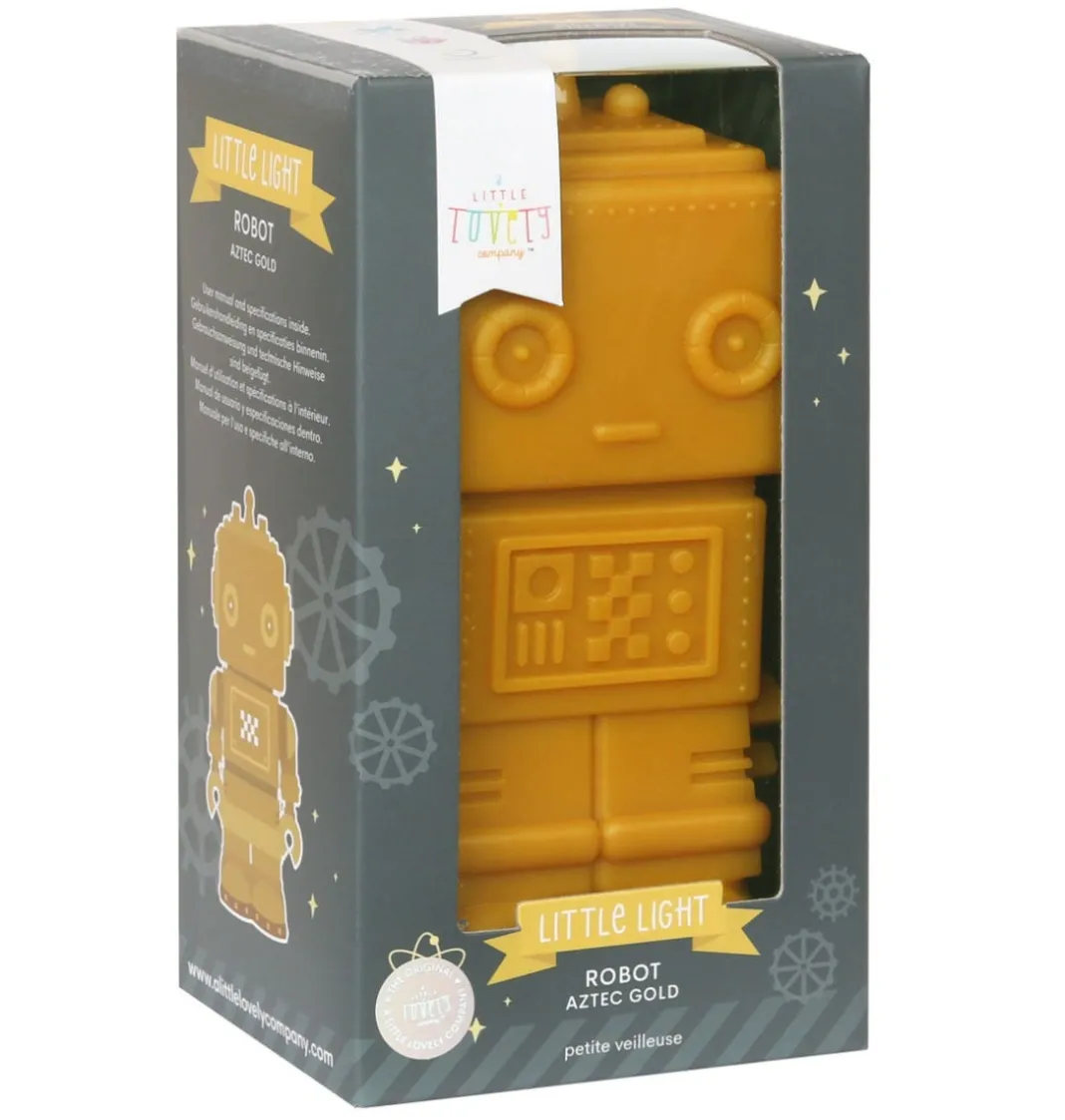 Kids A Little Lovely Company Space | Little Lights-Little light: Robot - aztec gold