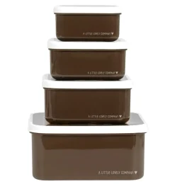 A Little Lovely Company Beren | Lunch & Snack Boxes-Lunch & snack box set: Bears