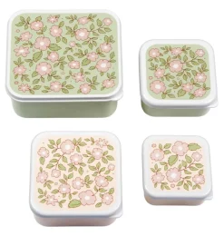 A Little Lovely Company Blossoms | Lunch & Snack Boxes-Lunch & snack box set: Blossoms