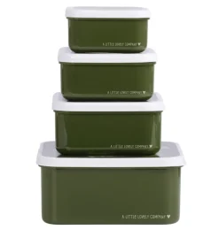 A Little Lovely Company Crocodiles | Lunch & Snack Boxes-Lunch & snack box set: Crocodiles