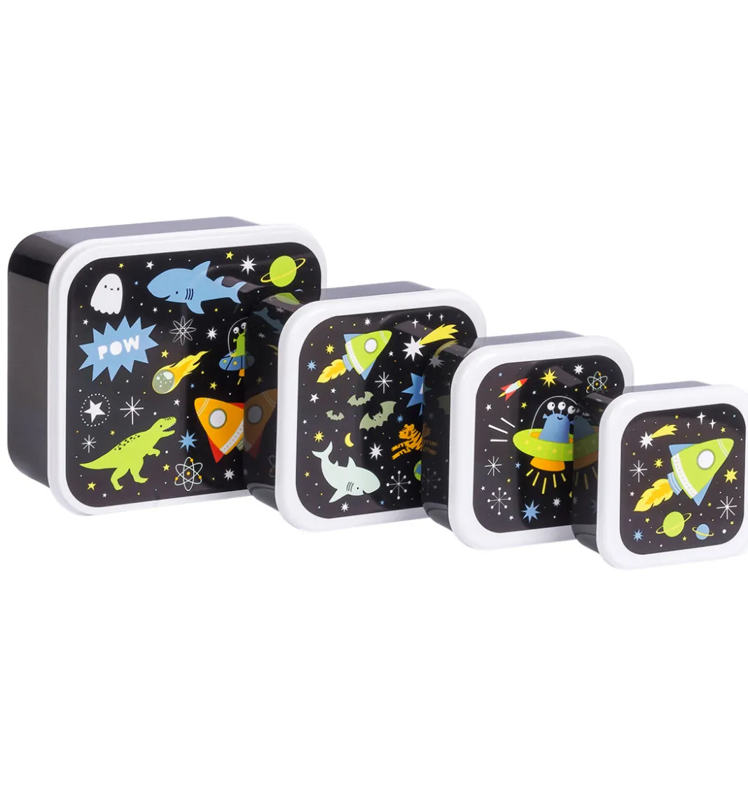 A Little Lovely Company Galaxy | Lunch & Snack Boxes-Lunch & snack box set: Galaxy