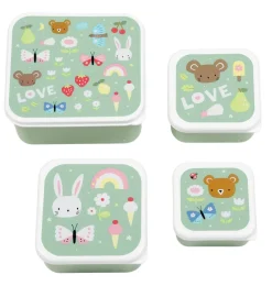 A Little Lovely Company Joy | Lunch & Snack Boxes-Lunch & snack box set: Joy