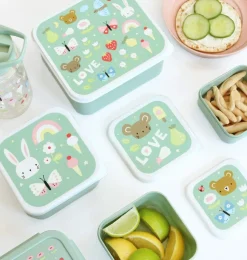 A Little Lovely Company Joy | Lunch & Snack Boxes-Lunch & snack box set: Joy