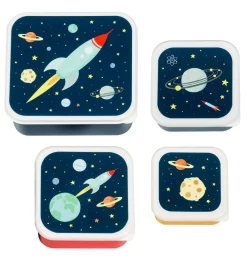 A Little Lovely Company Space | Lunch & Snack Boxes-Lunch & snack box set: Space