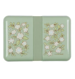 A Little Lovely Company Blossoms | Lunch & Snack Boxes-Lunch box: Blossoms -sage