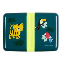 A Little Lovely Company Tiger | Lunch & Snack Boxes-Lunch box: Jungle tiger