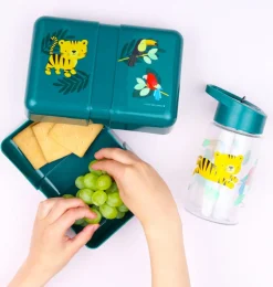 A Little Lovely Company Tiger | Lunch & Snack Boxes-Lunch box: Jungle tiger