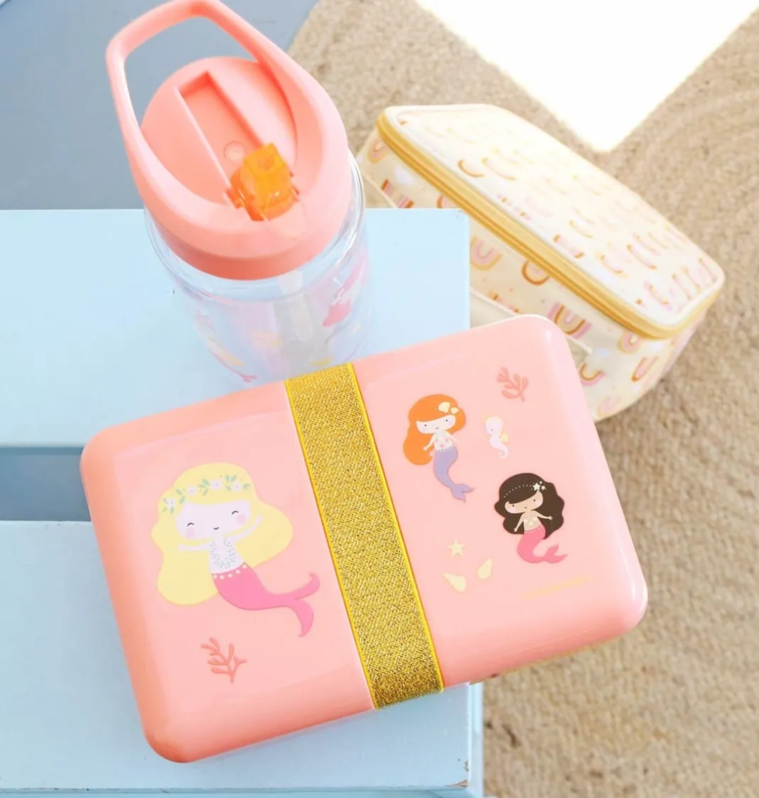 A Little Lovely Company Lunch & Snack Boxes-Lunch box: Mermaids