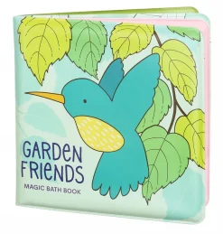 A Little Lovely Company Bath Toys-Magic bath book: Garden friends