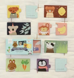 A Little Lovely Company Games & Puzzles-Matching puzzle: Animal Snacks