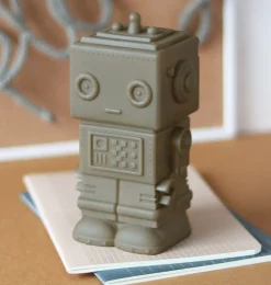 A Little Lovely Company Space | Money Boxes-Money box: Robot - ash brown