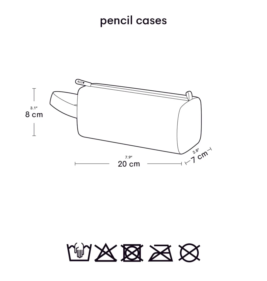 A Little Lovely Company Blossoms | Pencil Cases-Pencil case: Blossoms - sage
