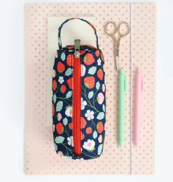 A Little Lovely Company Strawberries | Pencil Cases-Pencil case: Strawberries