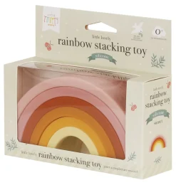 A Little Lovely Company Toys-Rainbow stacking toy: sunset