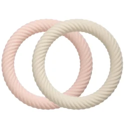 A Little Lovely Company Teethers-Silicone teether: Classic - strawberry cream