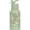 A Little Lovely Company Blossoms | Drink Bottles-Stainless steel drink bottle: Blossoms - sage