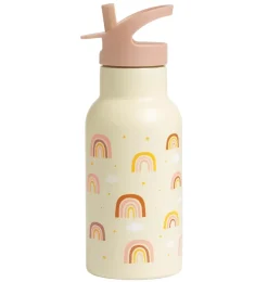 A Little Lovely Company Rainbows | Drink Bottles-Stainless steel drink bottle: Rainbows