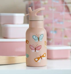 A Little Lovely Company Butterflies | Drink Bottles-Stainless steel drink bottle: Butterflies